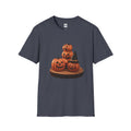 Halloween Pumpkin Stack T-Shirt — Jack-O'-Lantern Trio Graphic Tee