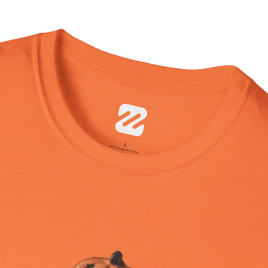 Halloween Pumpkin Stack T-Shirt — Jack-O'-Lantern Trio Graphic Tee