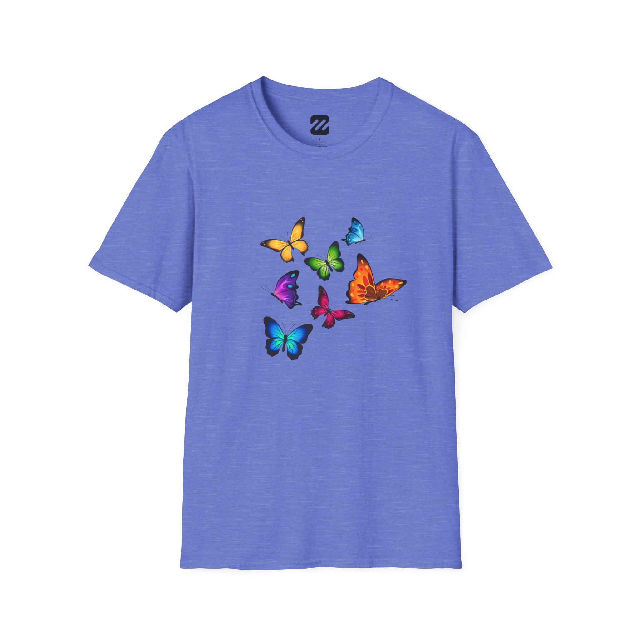 Butterfly Cluster T-Shirt — Colorful Flying Butterflies Tee