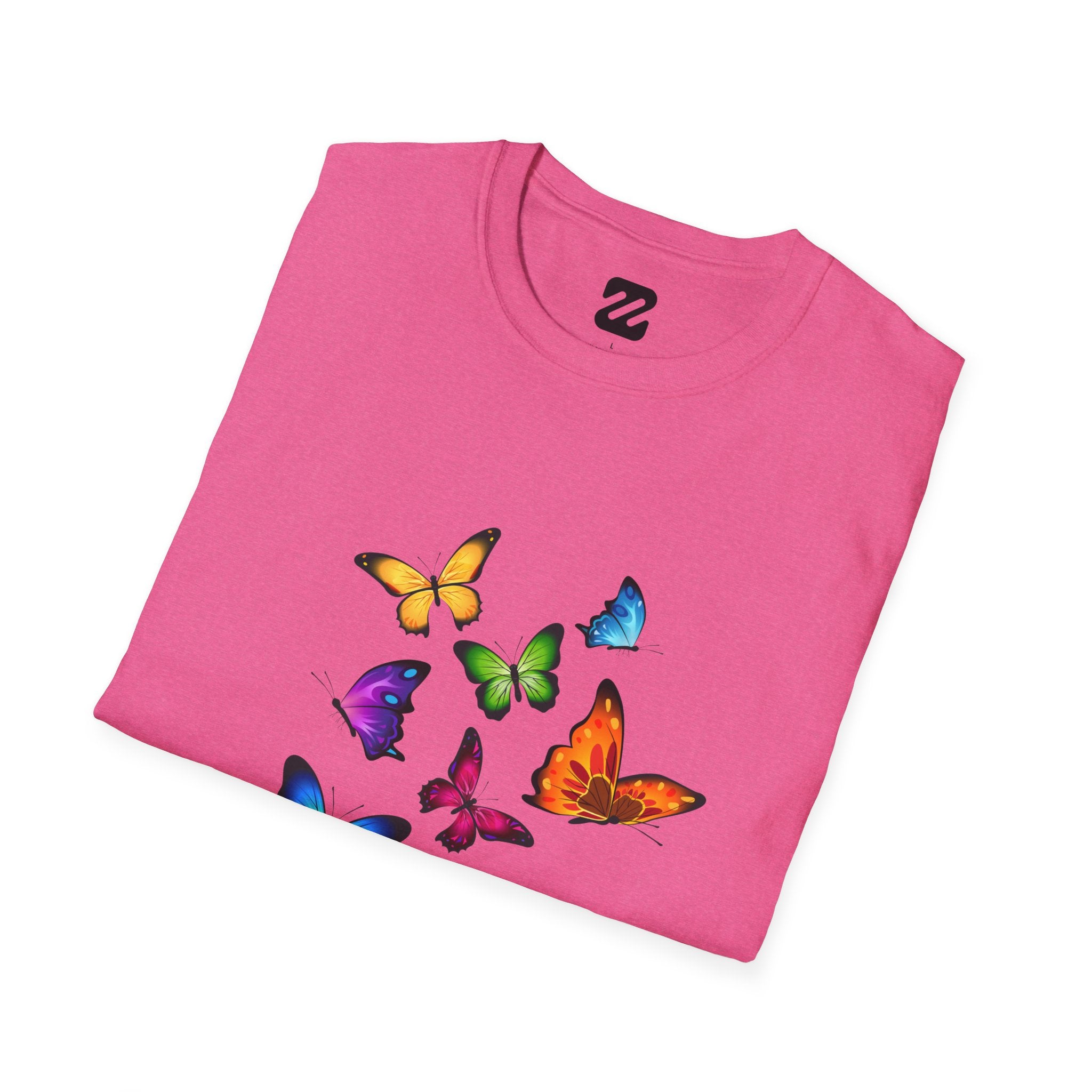 Butterfly Cluster T-Shirt — Colorful Flying Butterflies Tee