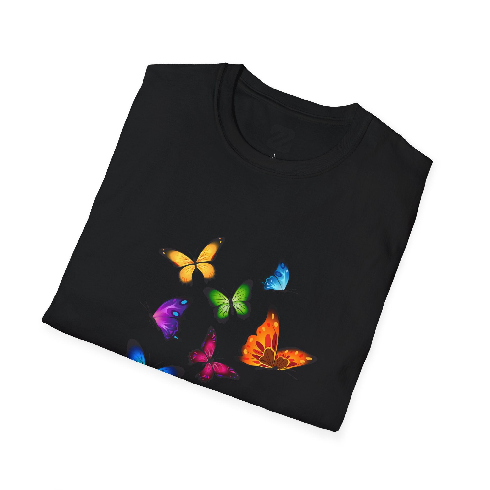 Butterfly Cluster T-Shirt — Colorful Flying Butterflies Tee