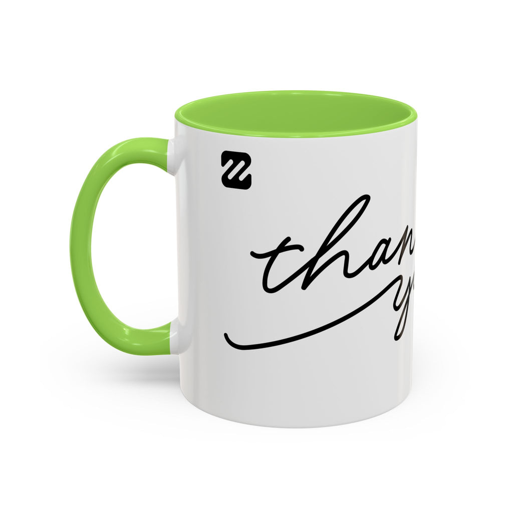 Thank You Script Ceramic Mug (11oz & 15oz)