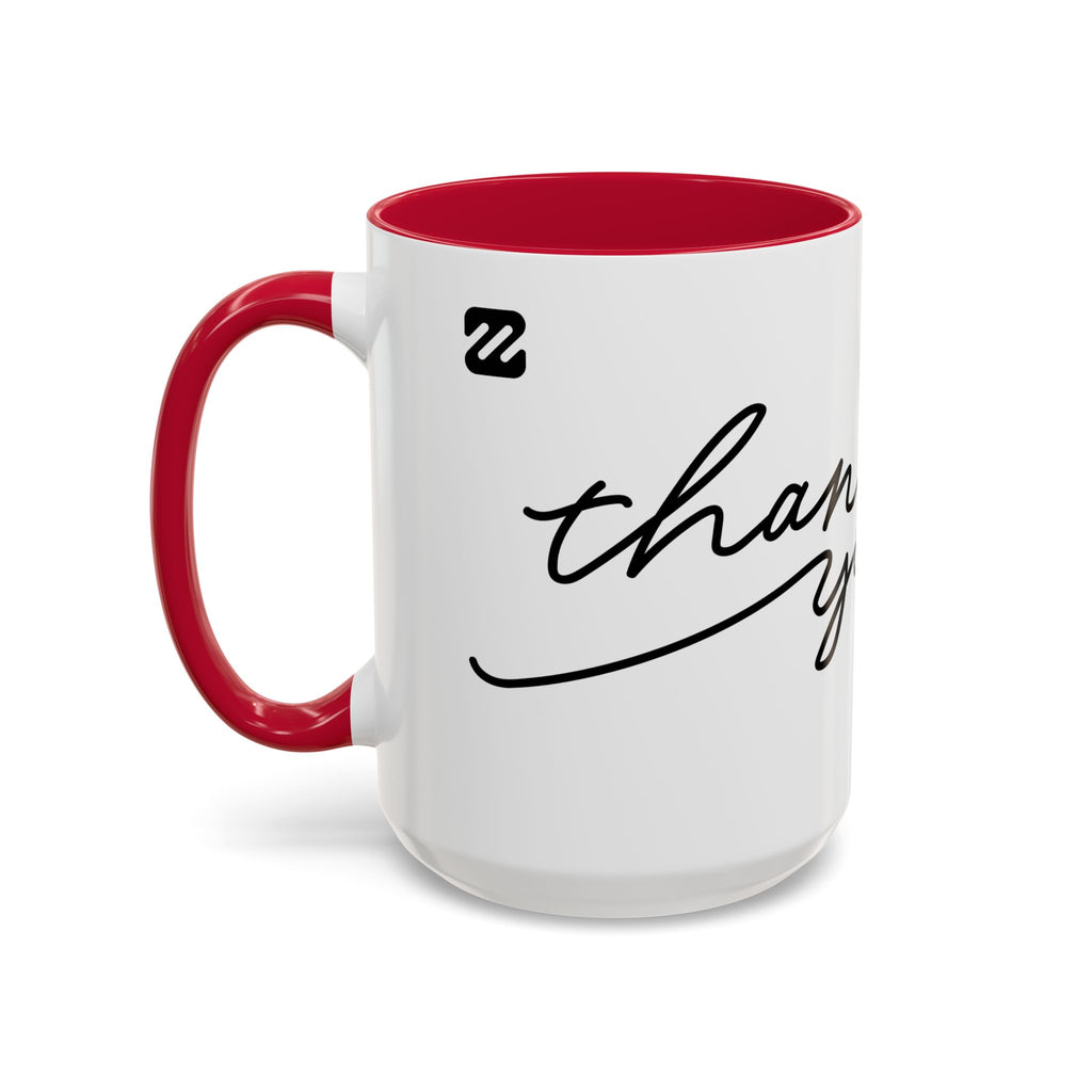 Thank You Script Ceramic Mug (11oz & 15oz)