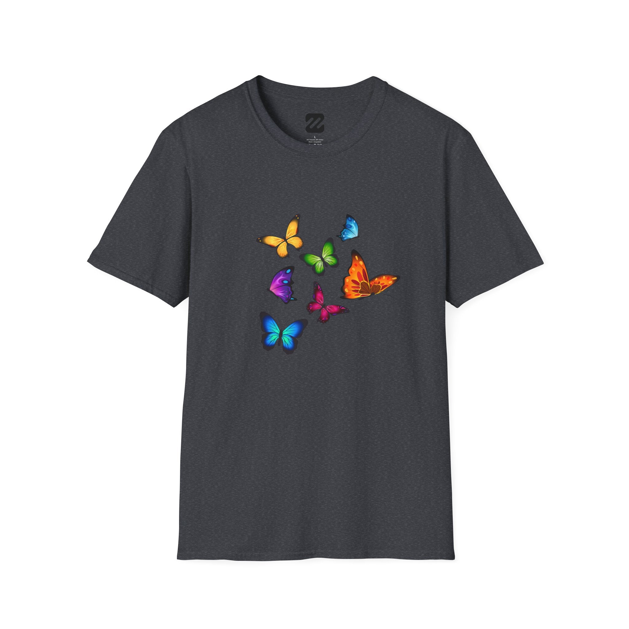 Butterfly Cluster T-Shirt — Colorful Flying Butterflies Tee