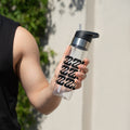 20oz Sport Bottle with Black Retro Wave Pattern