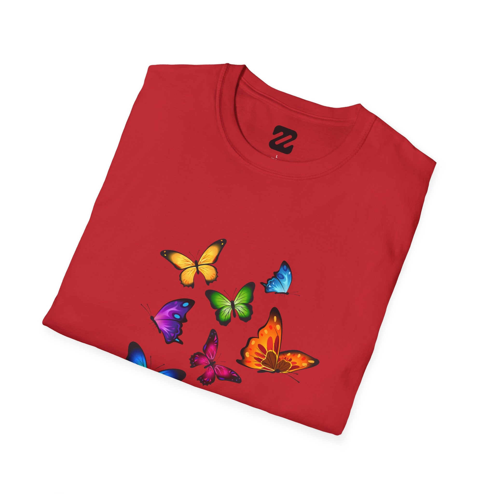 Butterfly Cluster T-Shirt — Colorful Flying Butterflies Tee