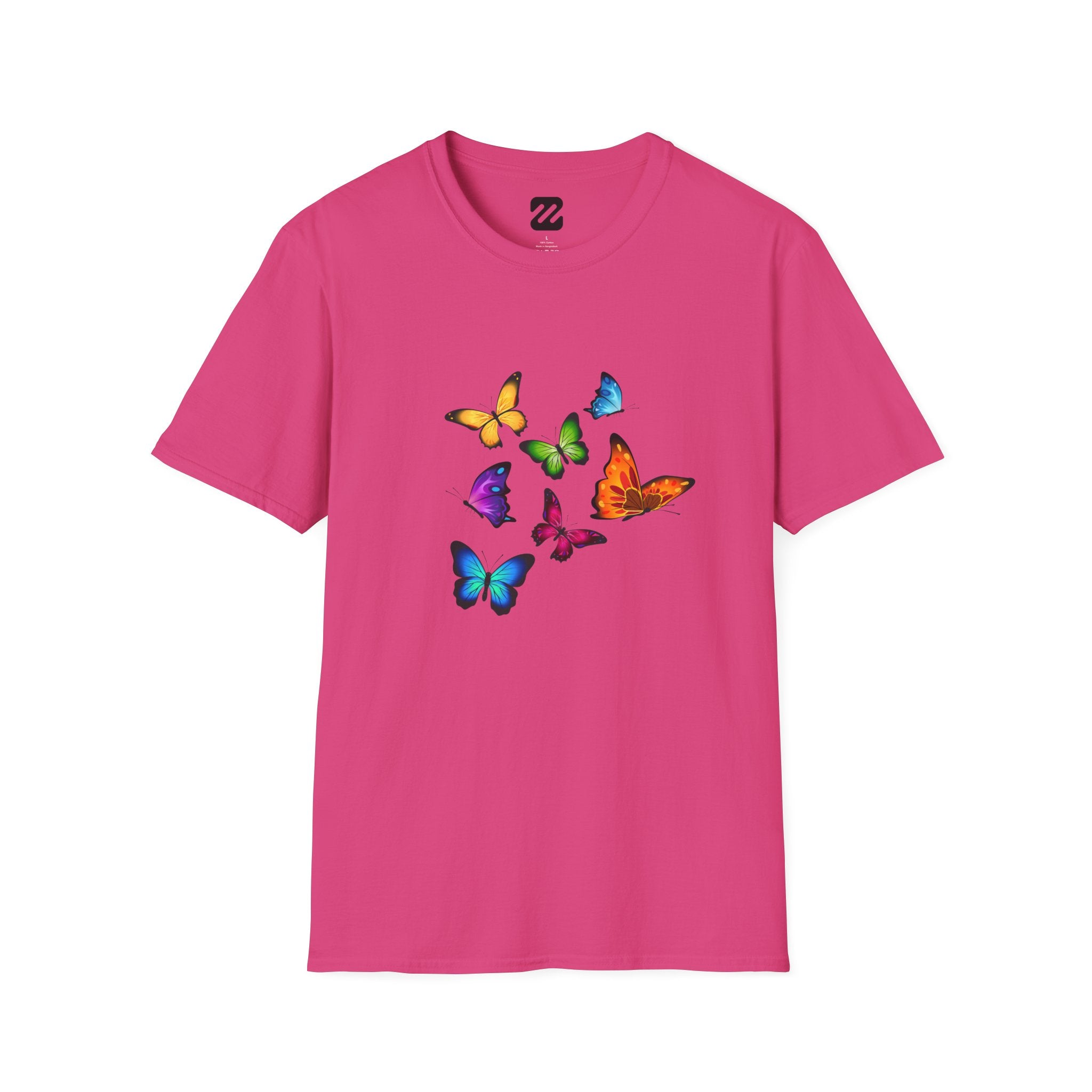 Butterfly Cluster T-Shirt — Colorful Flying Butterflies Tee