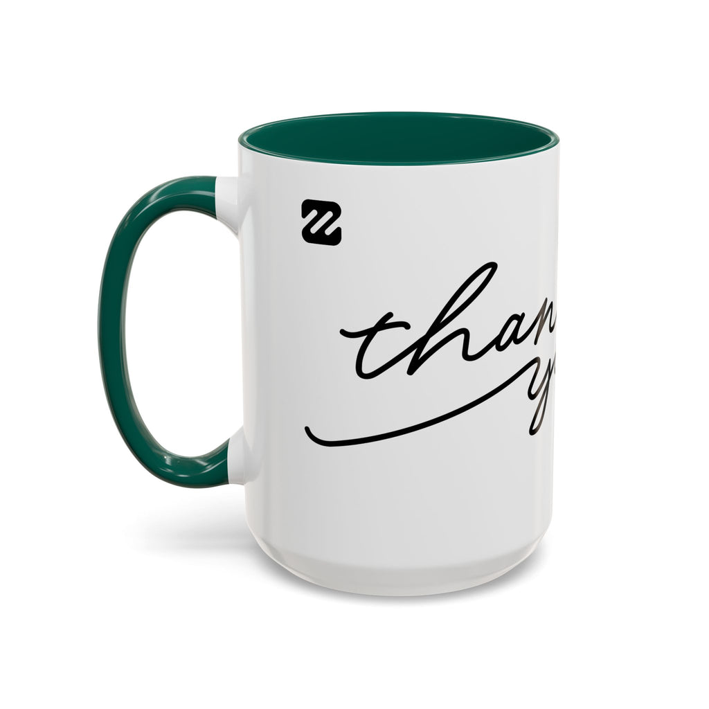 Thank You Script Ceramic Mug (11oz & 15oz)