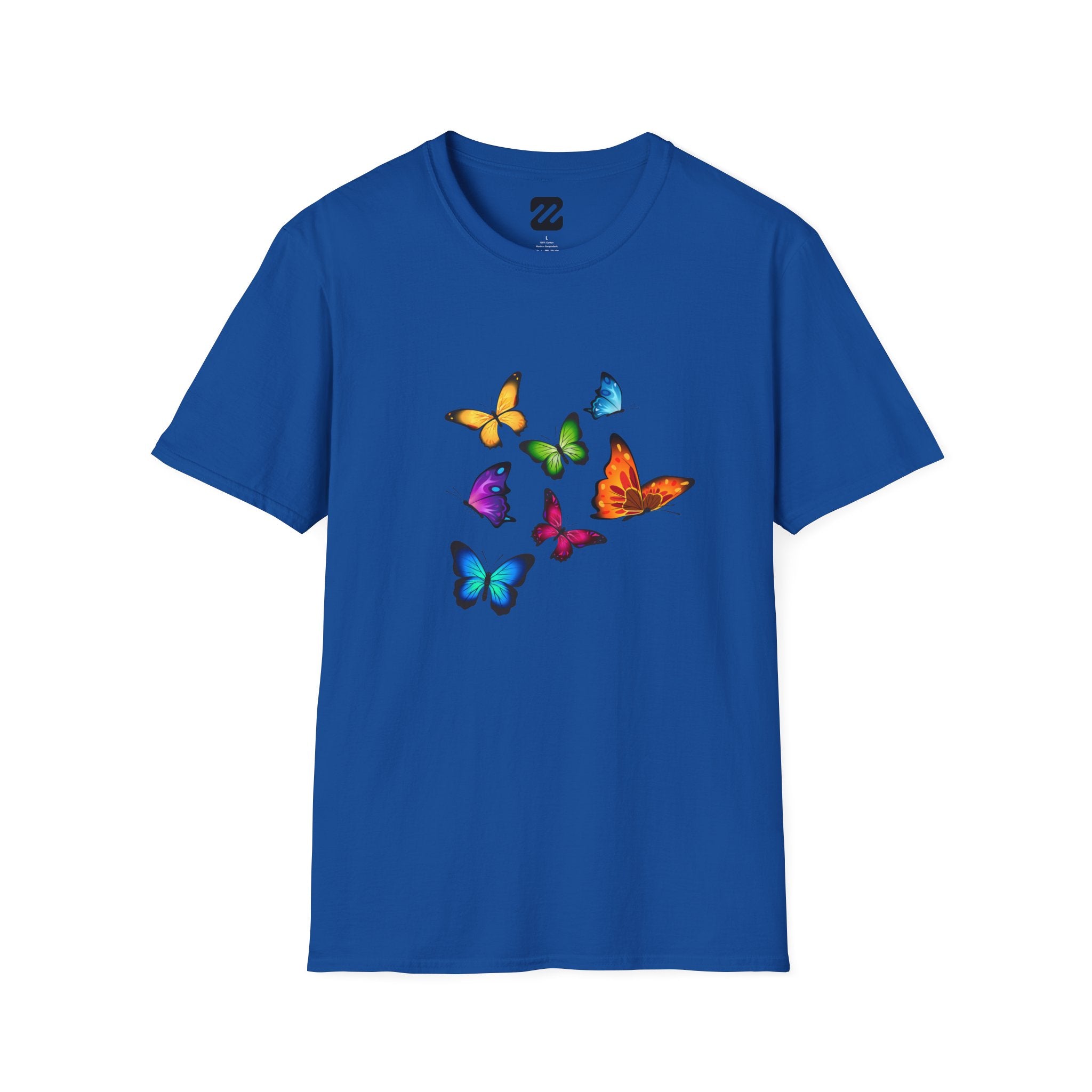 Butterfly Cluster T-Shirt — Colorful Flying Butterflies Tee