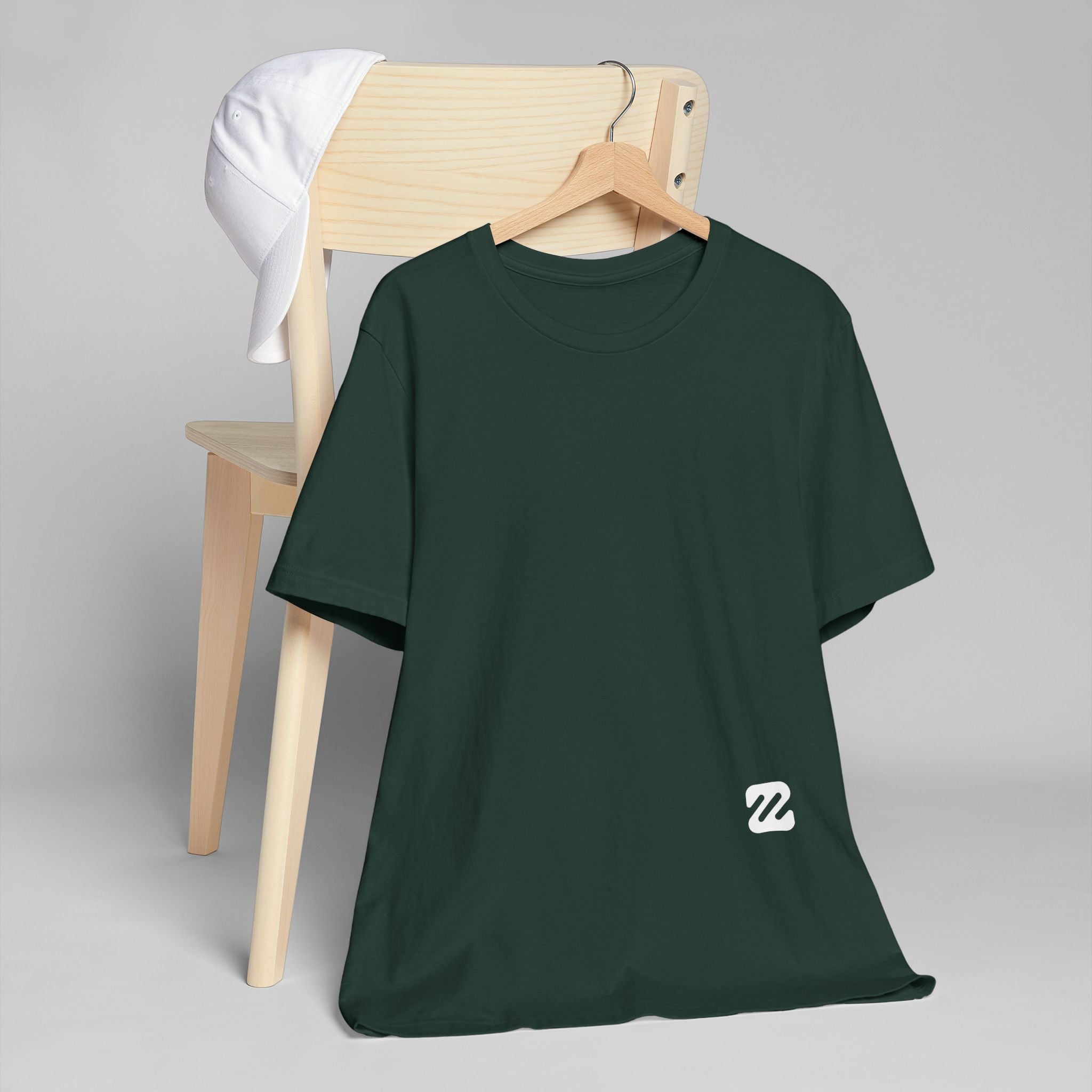 Blank White T‑Shirt Mockup — Unisex Jersey Tee