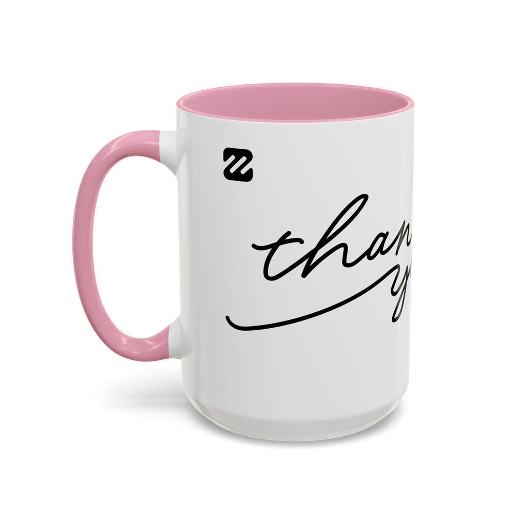 Thank You Script Ceramic Mug (11oz & 15oz)