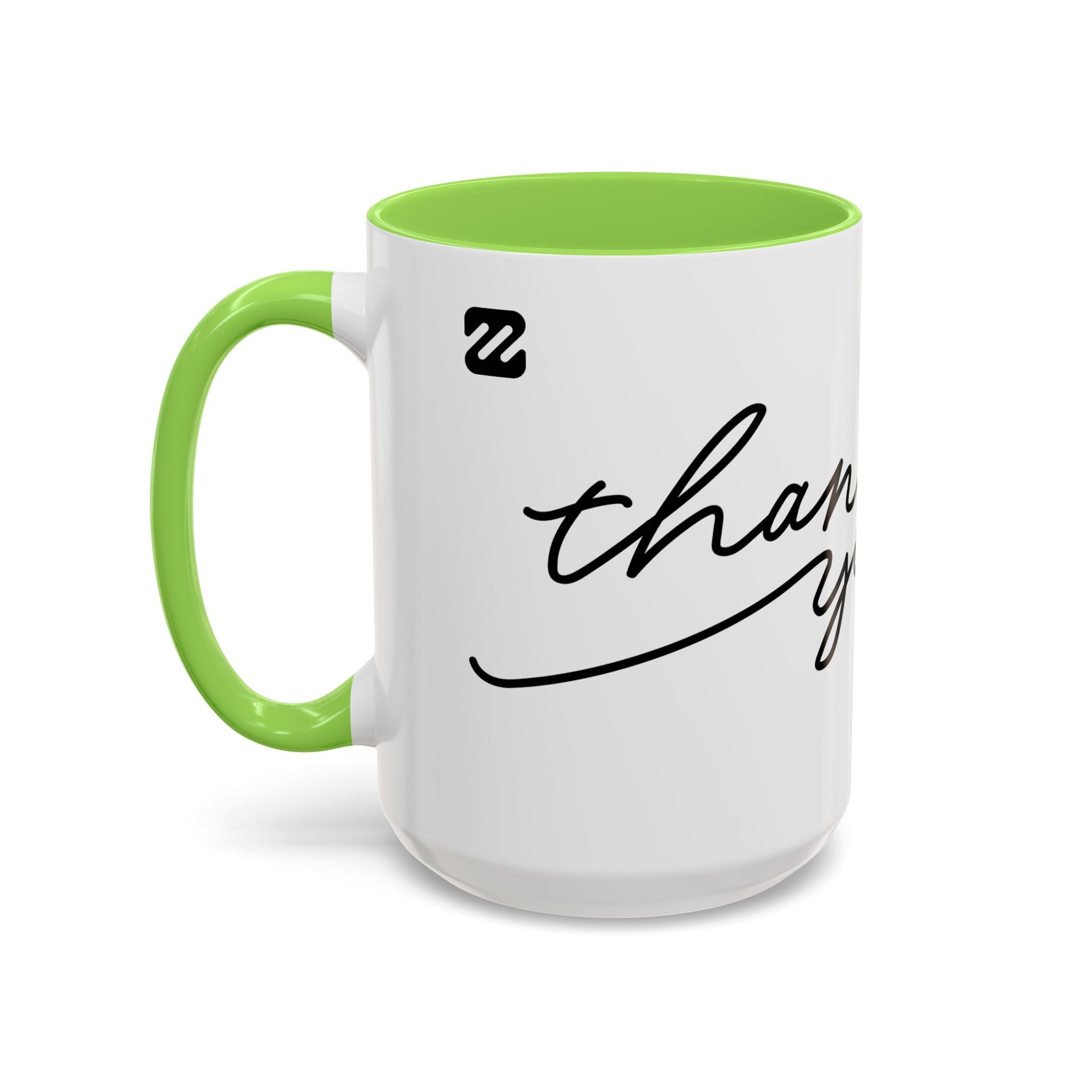 Thank You Script Ceramic Mug (11oz & 15oz)