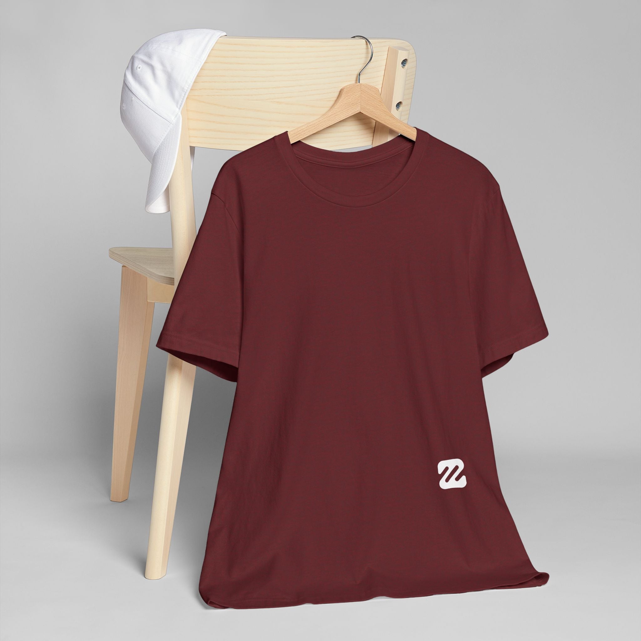 Blank White T‑Shirt Mockup — Unisex Jersey Tee