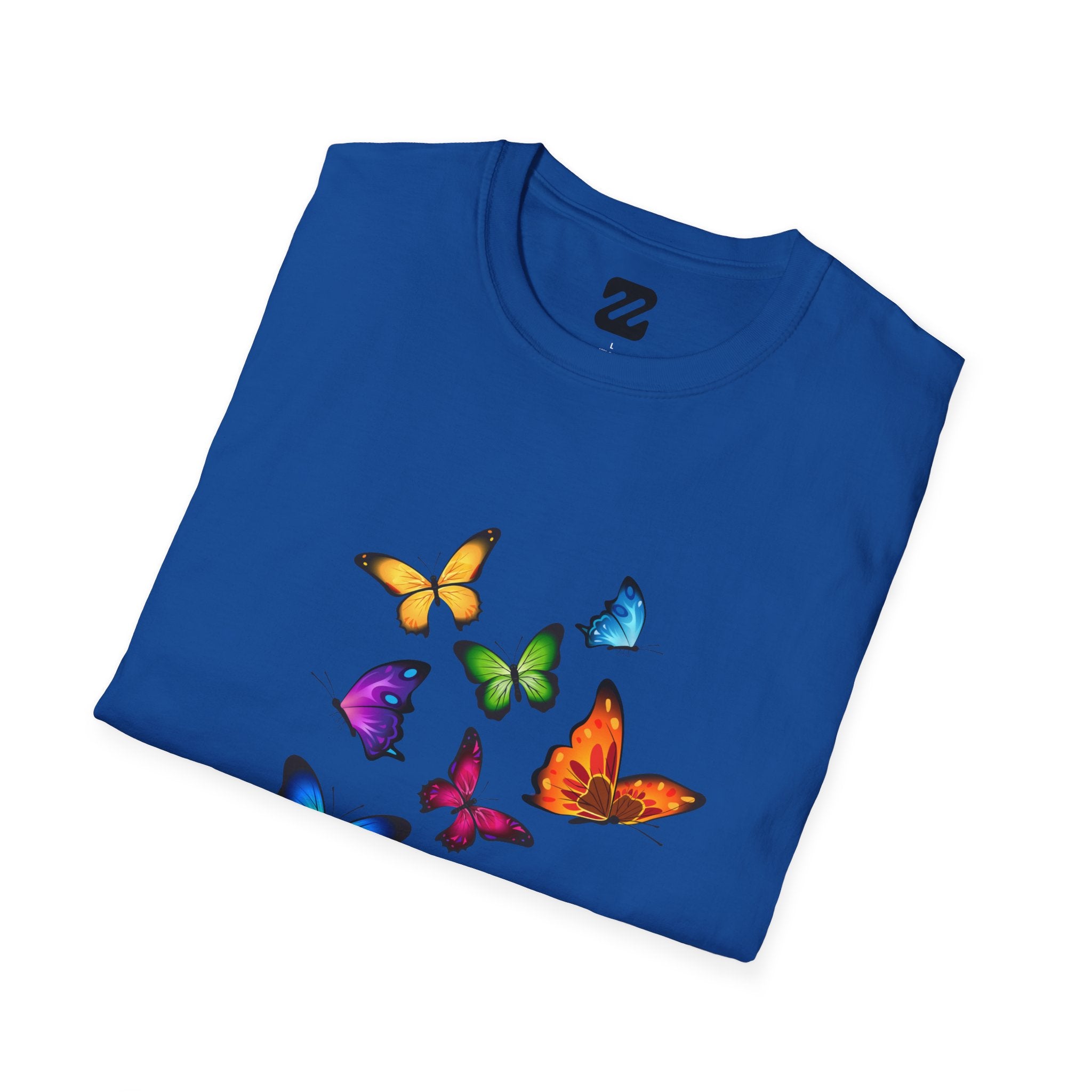 Butterfly Cluster T-Shirt — Colorful Flying Butterflies Tee