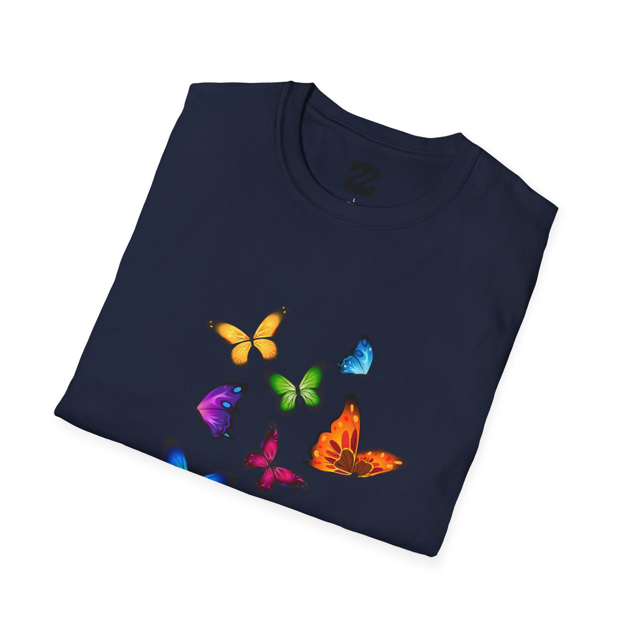 Butterfly Cluster T-Shirt — Colorful Flying Butterflies Tee