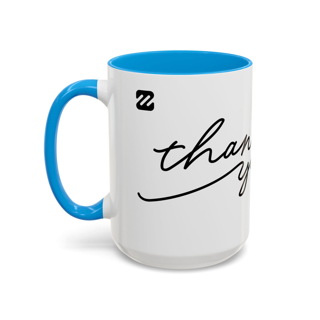 Thank You Script Ceramic Mug (11oz & 15oz)