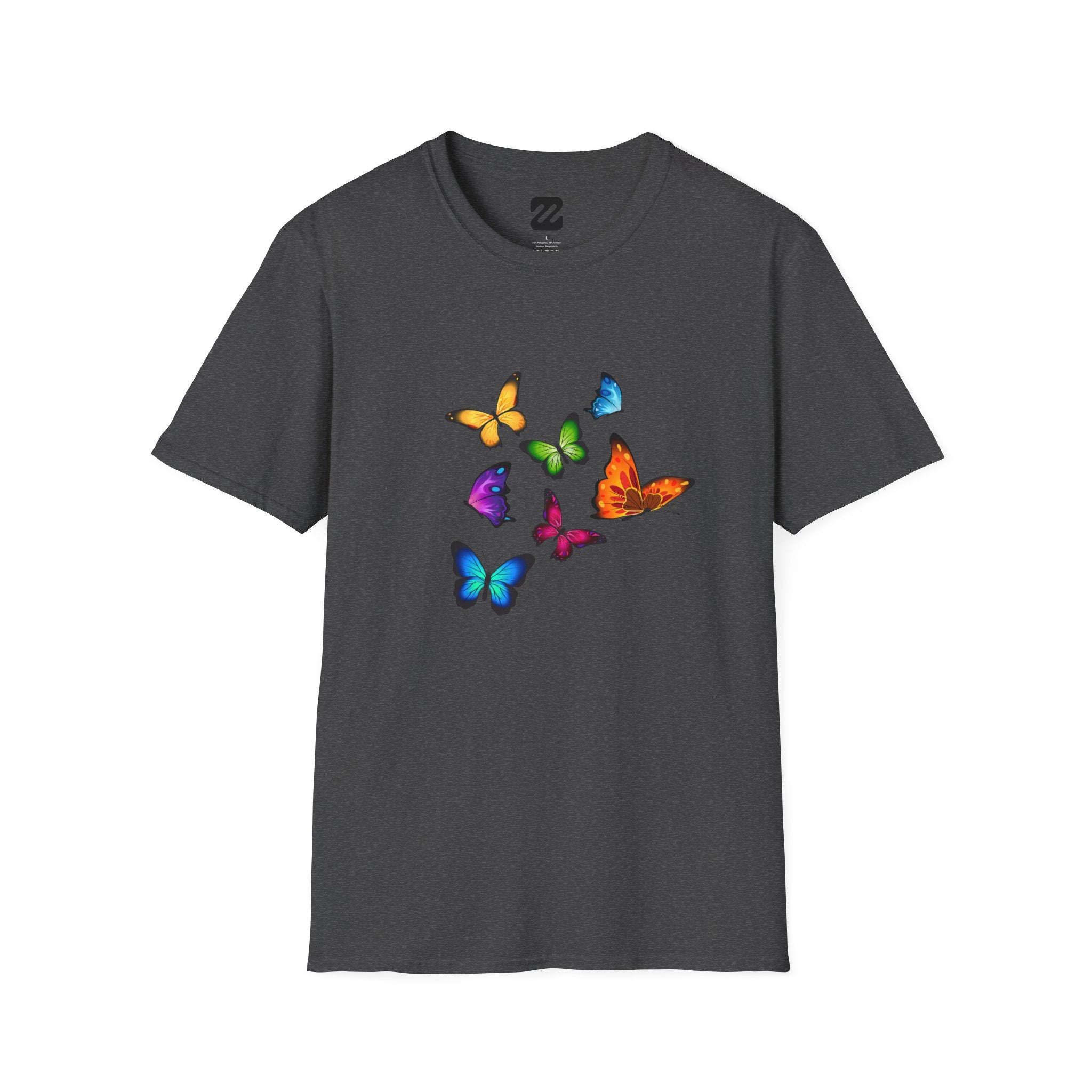 Butterfly Cluster T-Shirt — Colorful Flying Butterflies Tee