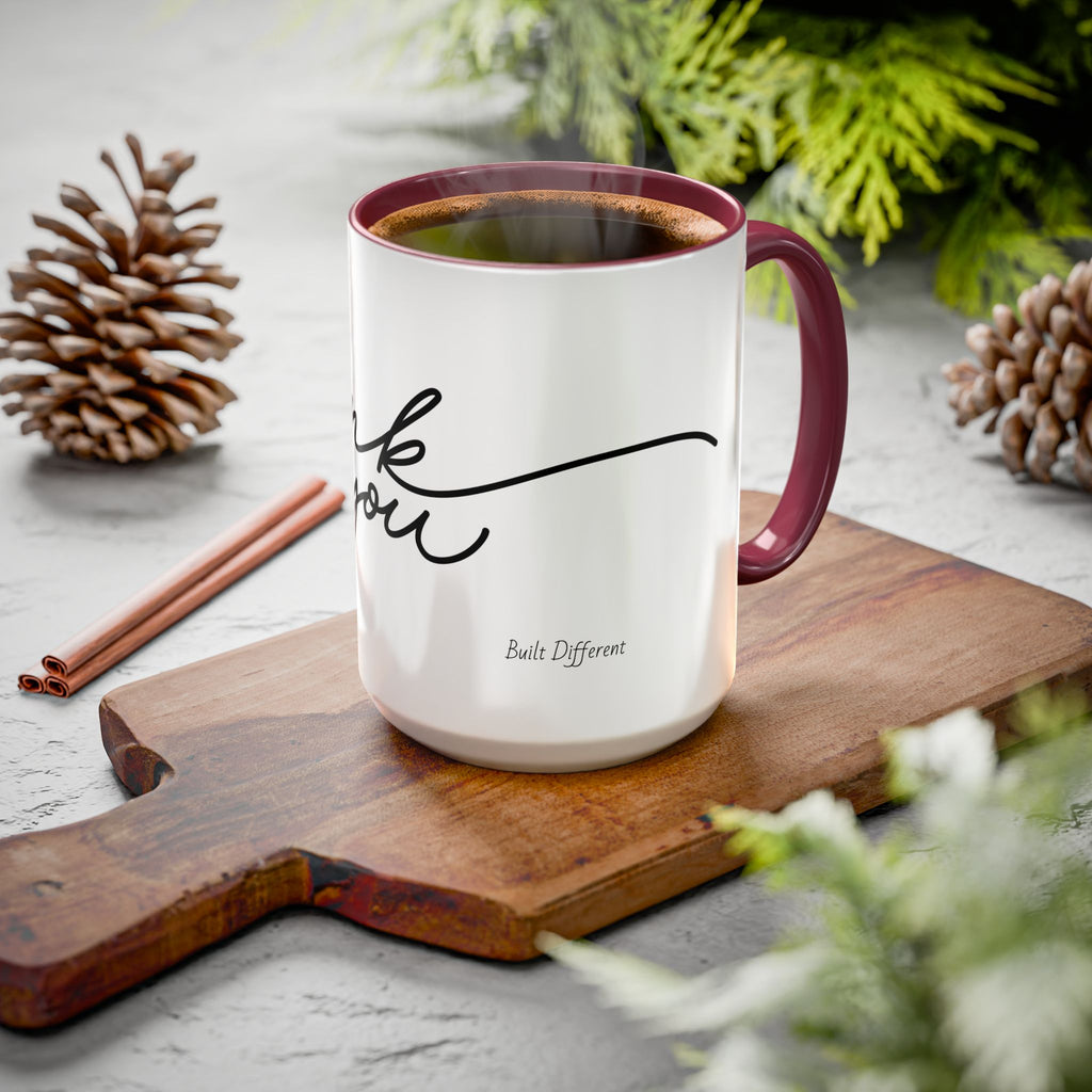 Thank You Script Ceramic Mug (11oz & 15oz)
