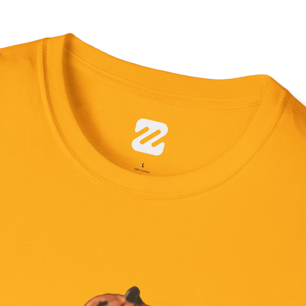 Halloween Pumpkin Stack T-Shirt — Jack-O'-Lantern Trio Graphic Tee