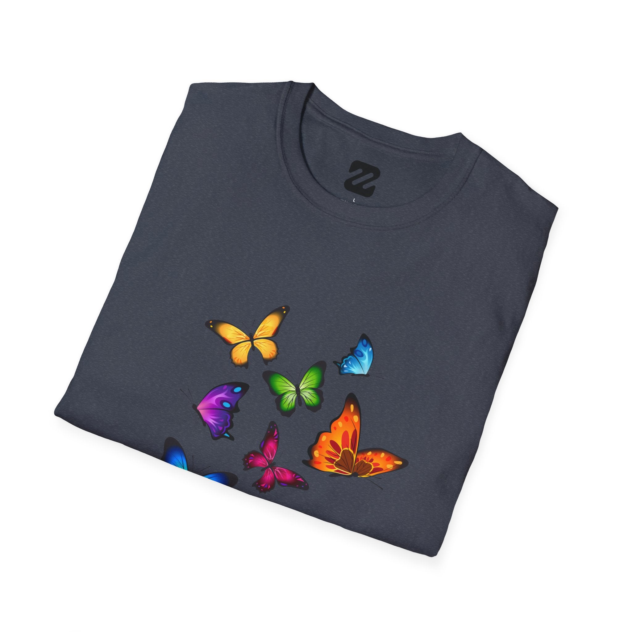 Butterfly Cluster T-Shirt — Colorful Flying Butterflies Tee
