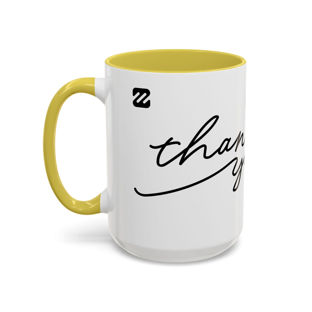 Thank You Script Ceramic Mug (11oz & 15oz)