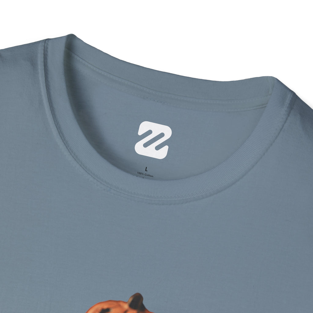 Halloween Pumpkin Stack T-Shirt — Jack-O'-Lantern Trio Graphic Tee