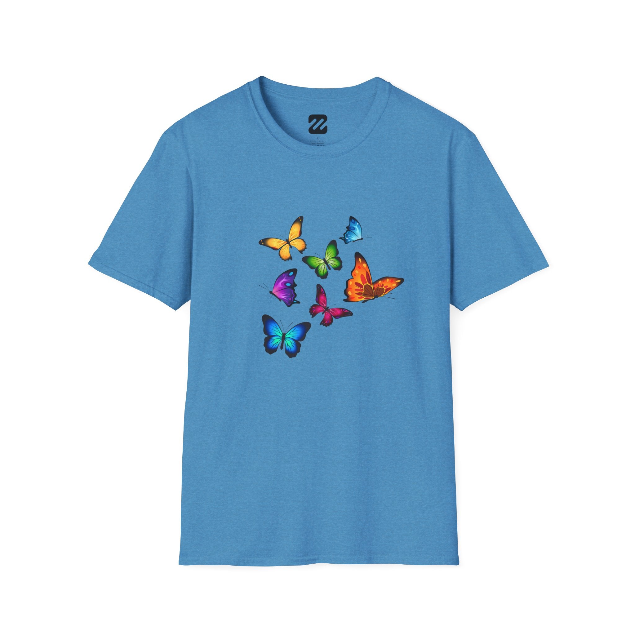 Butterfly Cluster T-Shirt — Colorful Flying Butterflies Tee