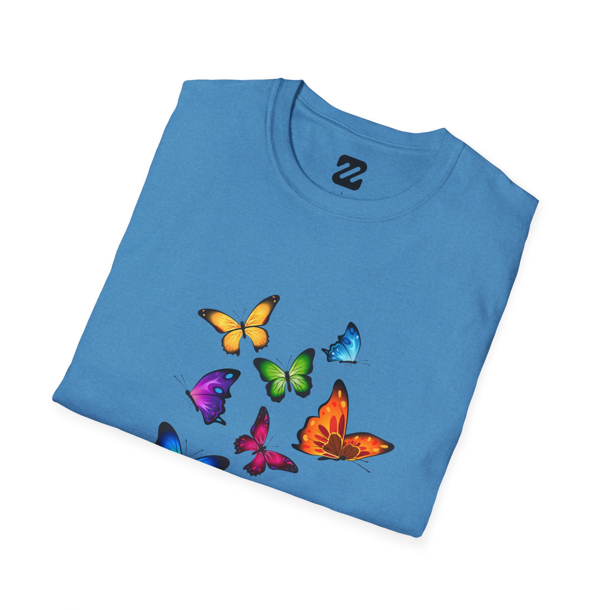 Butterfly Cluster T-Shirt — Colorful Flying Butterflies Tee