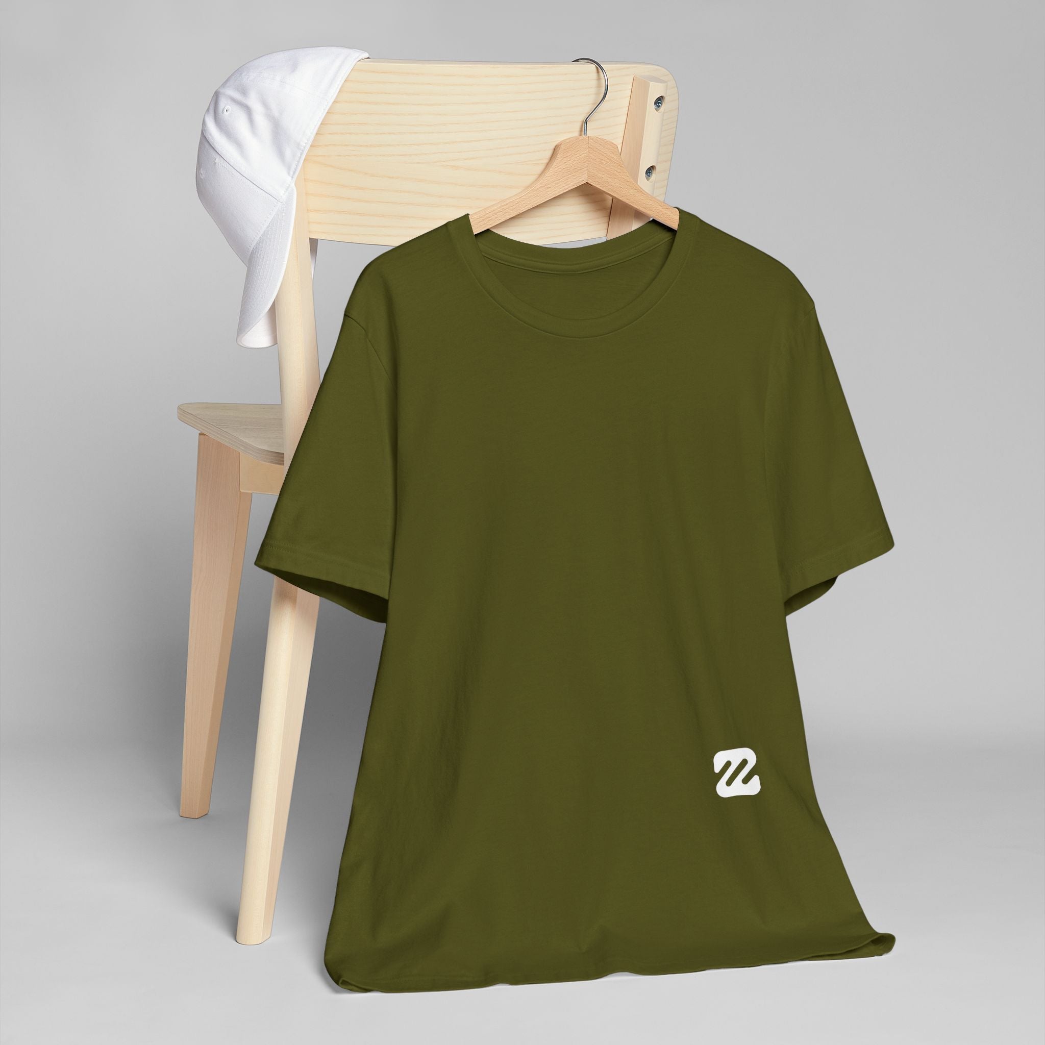 Blank White T‑Shirt Mockup — Unisex Jersey Tee