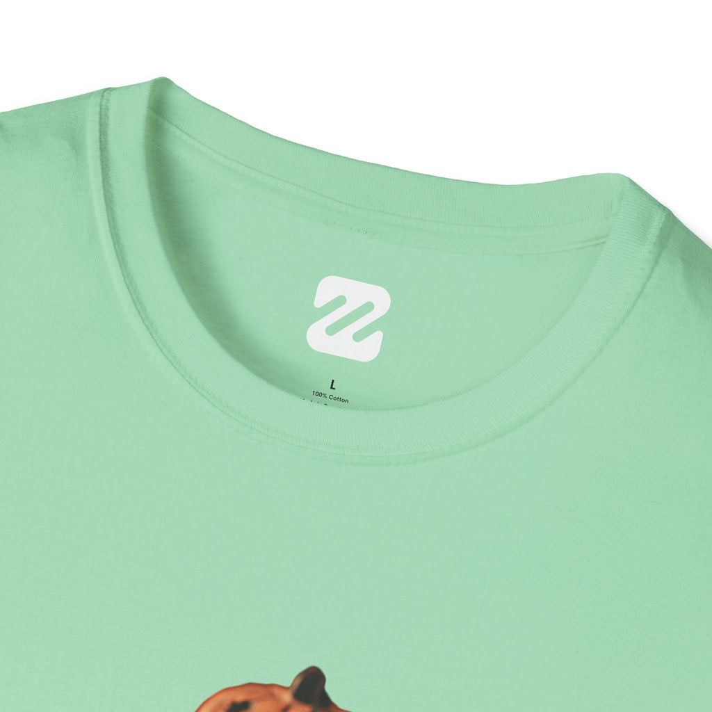 Halloween Pumpkin Stack T-Shirt — Jack-O'-Lantern Trio Graphic Tee